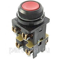 КЕ-012 У3 исп.1, красный, 4з, цилиндр, IP40, 10А, 660В, выключатель кнопочный  (ЭТ)