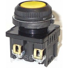 КЕ-181 У2 исп.1, жёлтый, 2з, цилиндр, IP54, 10А ,660В, выключатель кнопочный  (ЭТ)