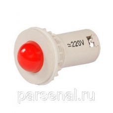 СКЛ-11-К-2-220, красная, 220В AC/DC, d=27, сила света 20 мКд, светодиодная коммутаторная лампа  (ЭТ)